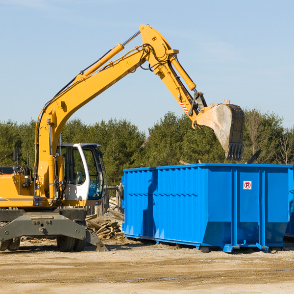 what happens if the residential dumpster is damaged or stolen during rental in Fulton